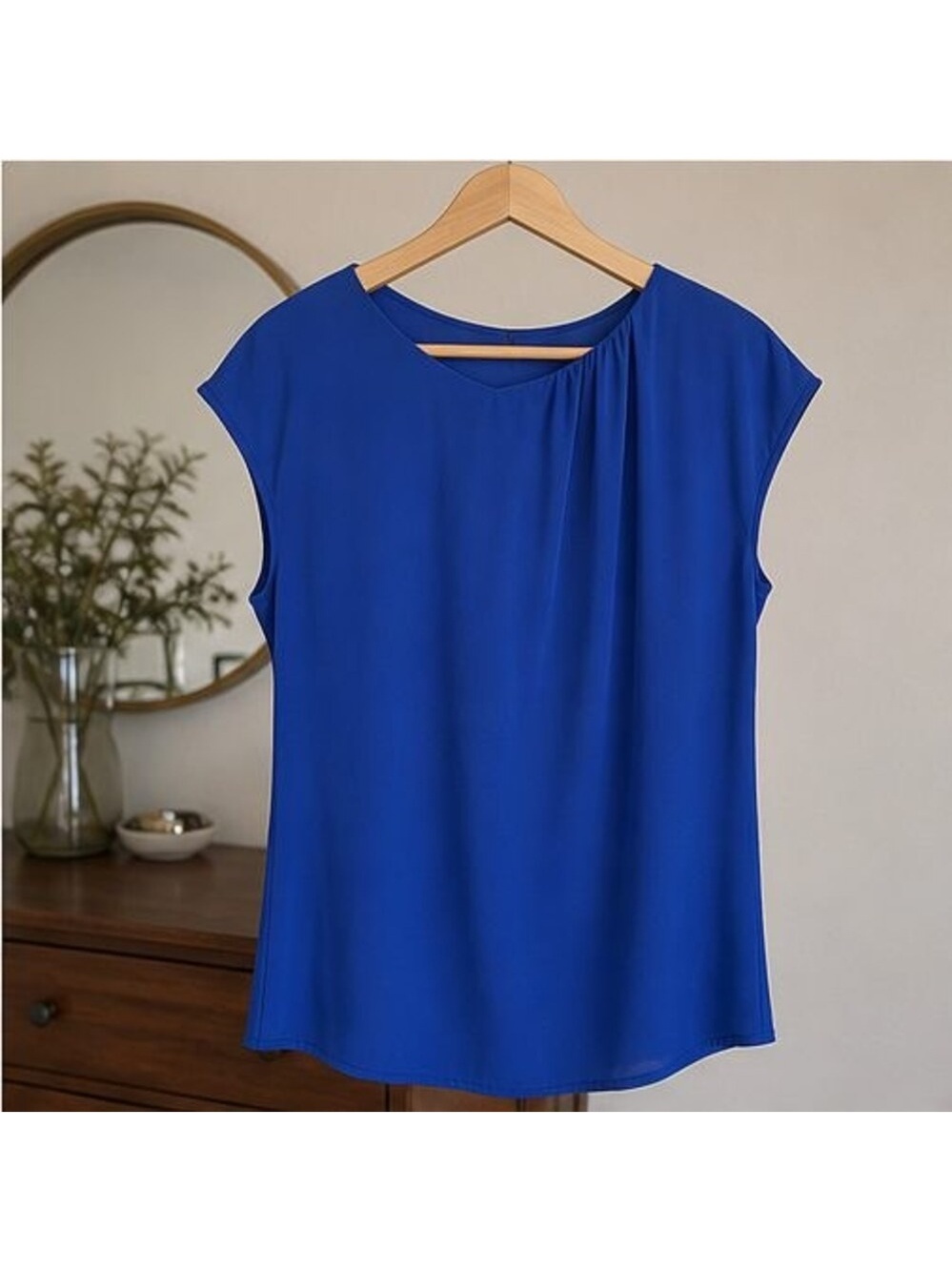 Sage Smocked Top